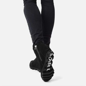 Sorel - JOAN OF ARCTIC WEDGE II ZIP BOOTIE - Black - Size 6